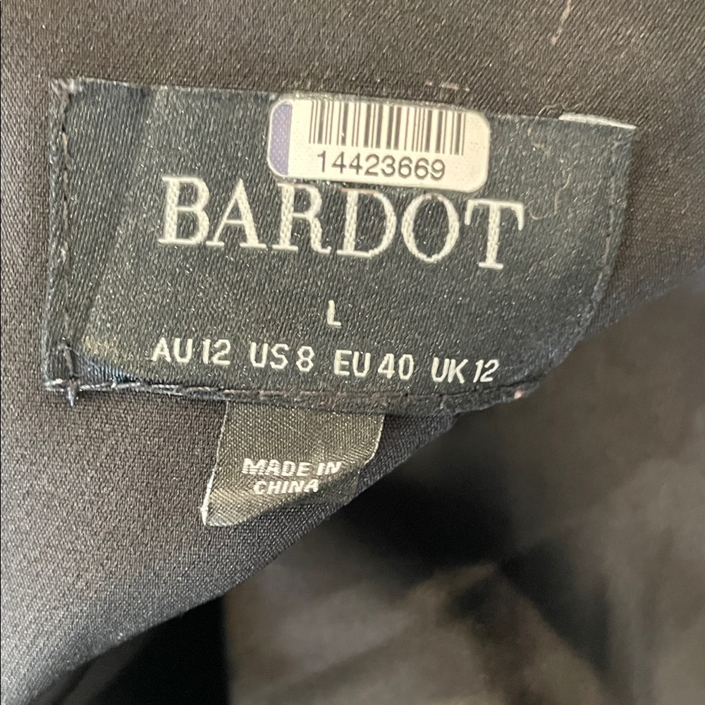Bardot Joelle Tuxedo Dress, L - Picture 3 of 11